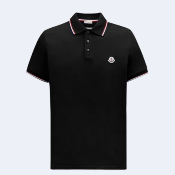 Polo noir MONCLER