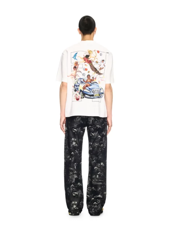 Tee-shirt "FLECHE FRESQUE BLANCHE" OFF-WHITE – Image 4