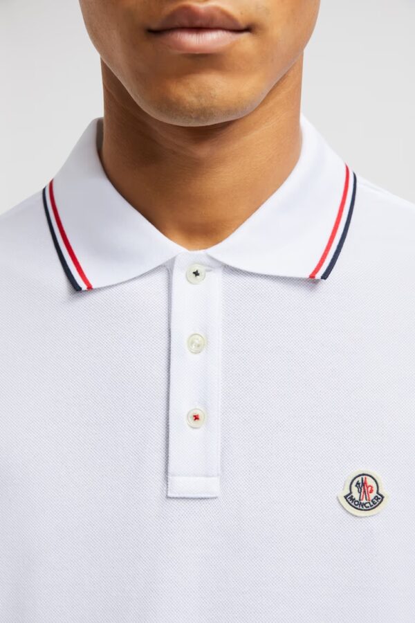 Polo blanc MONCLER – Image 3